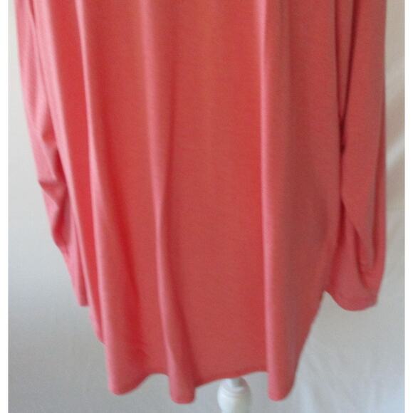 Lands End Women's Plus Long Sleeve Pink Striped Turtleneck Shirt Size 1X - Picture 7 of 10